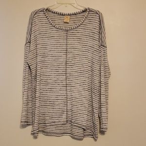 Striped tunic top